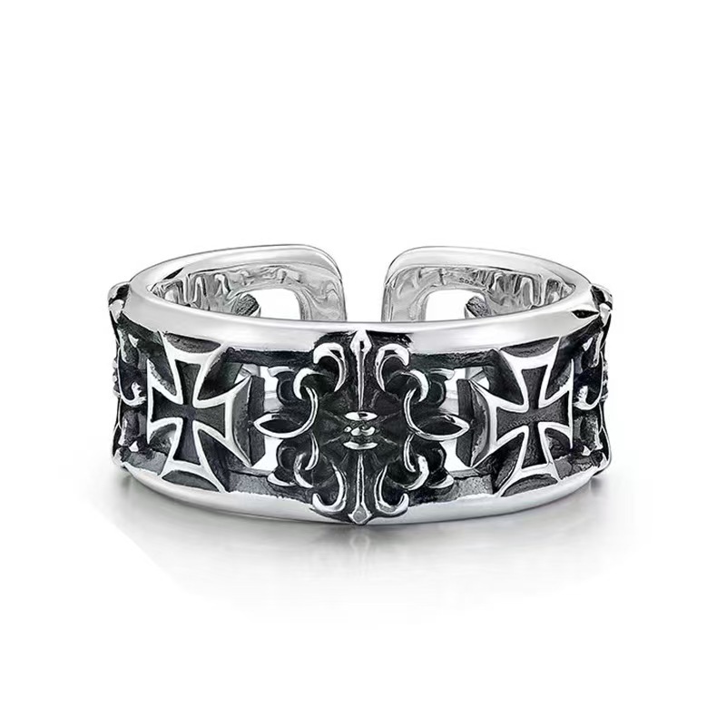 Chrome Hearts Ring - Retro Eternal Vine Cross Punk Gothic