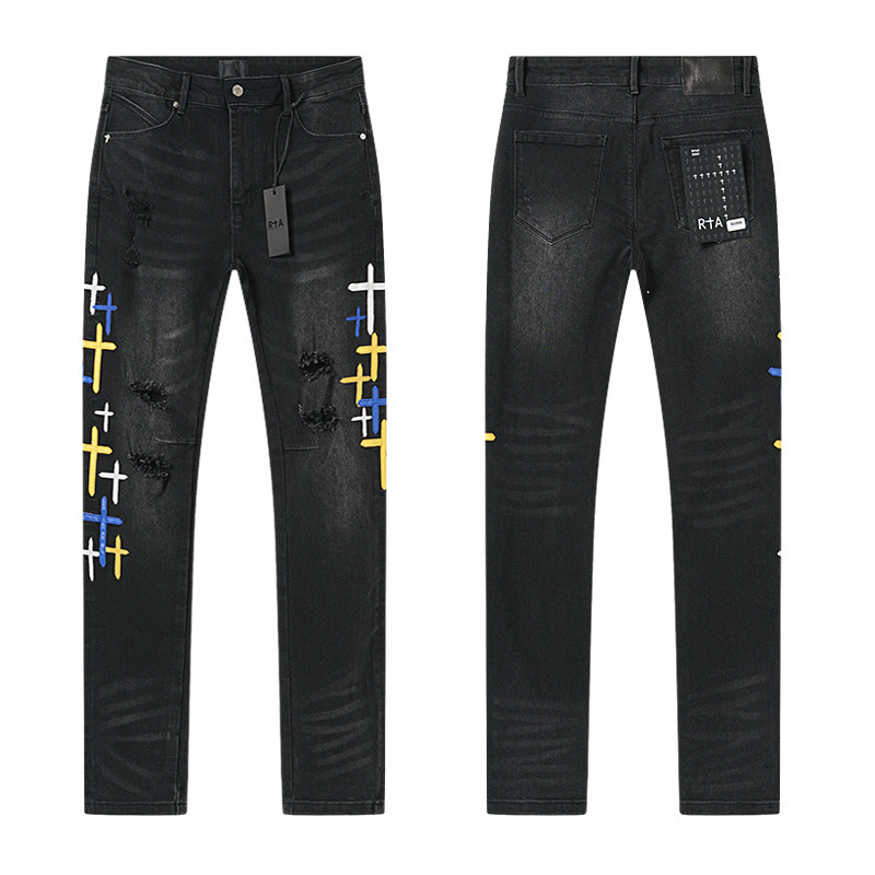 RTA Brand Men's Slim Fit Paint – обзор и цена Streetwear Brand Denim