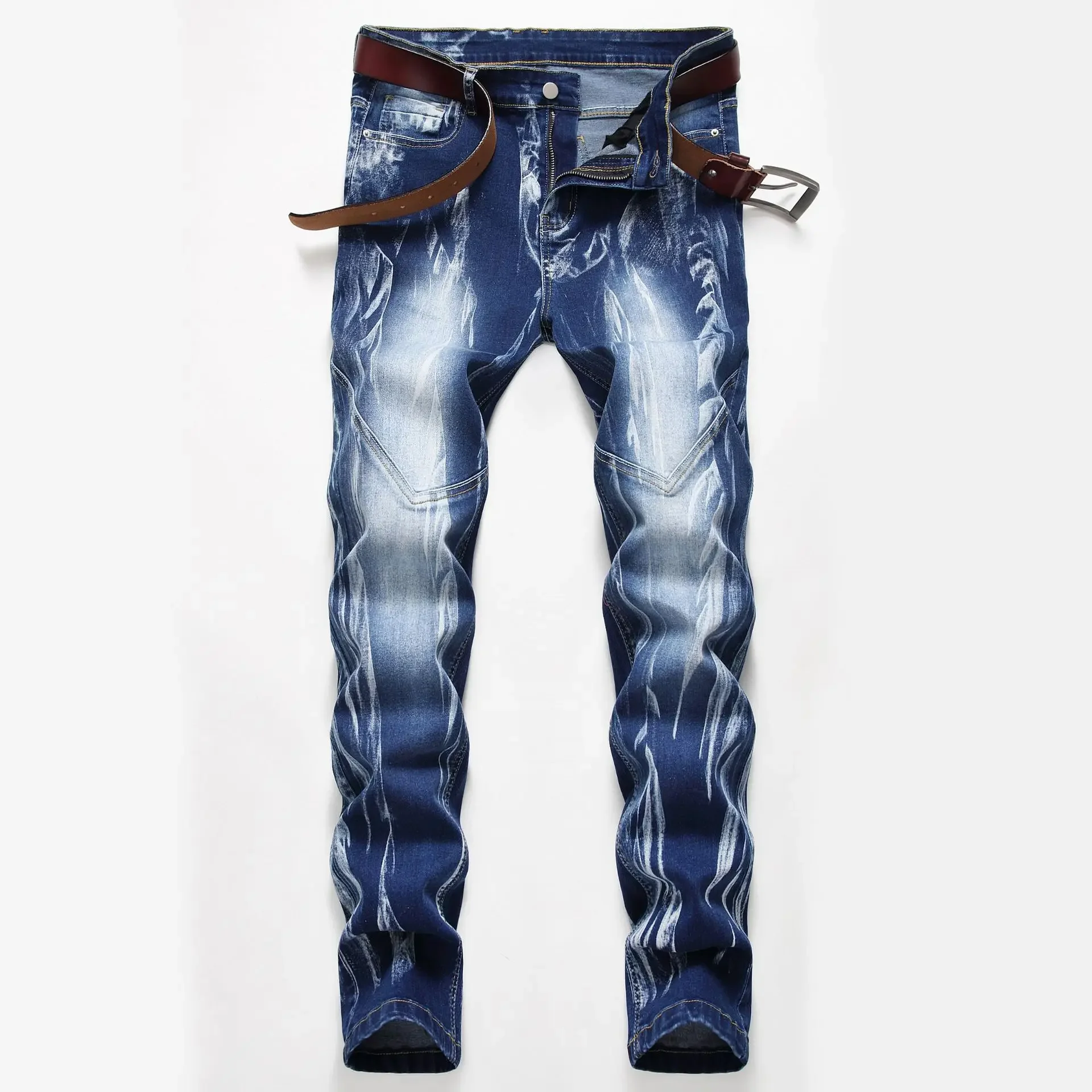 Fashion Print Men's Elasticity – обзор и цена Streetwear Brand Denim