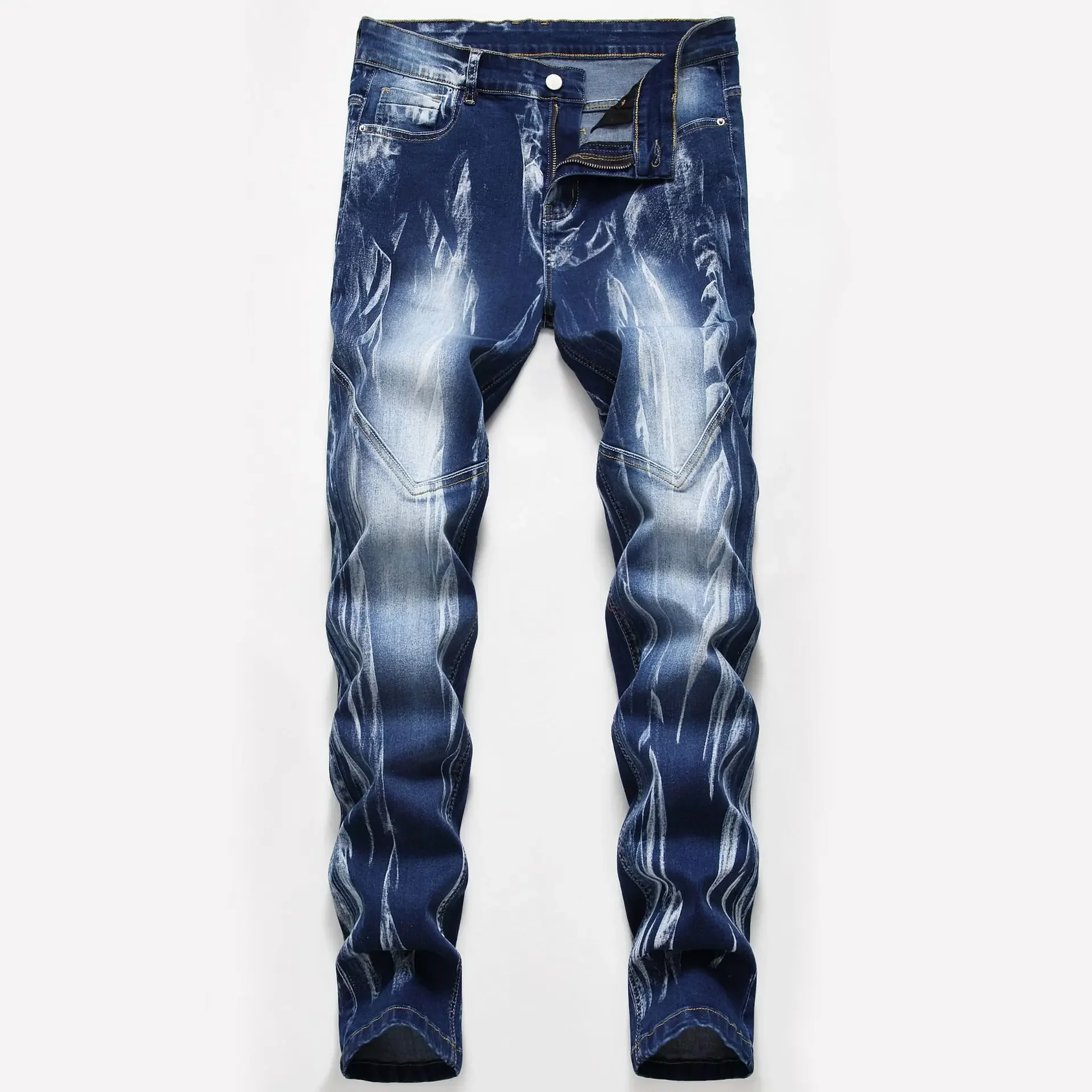 Fashion Print Men's Elasticity – обзор и цена Streetwear Brand Denim