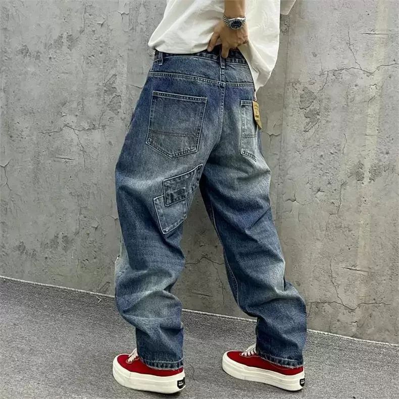 Brand Splicing Jeans Autumn Fa – обзор и цена Streetwear Brand Denim