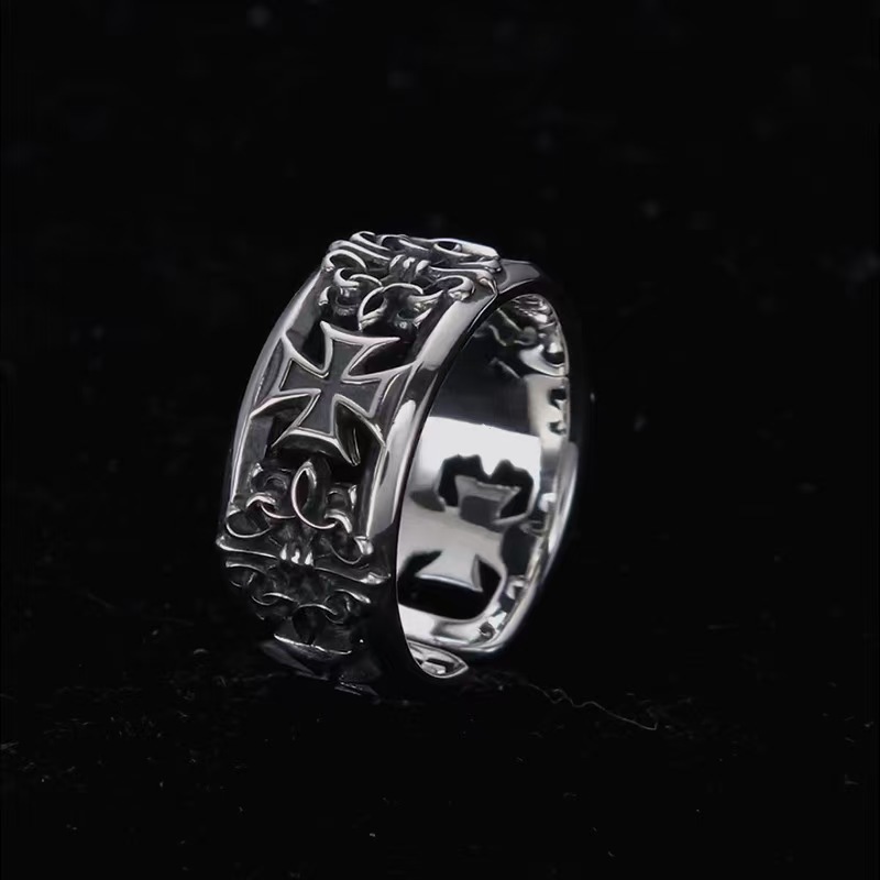Retro Eternal Vine Cross Punk  – обзор и цена Chrome Hearts Ring