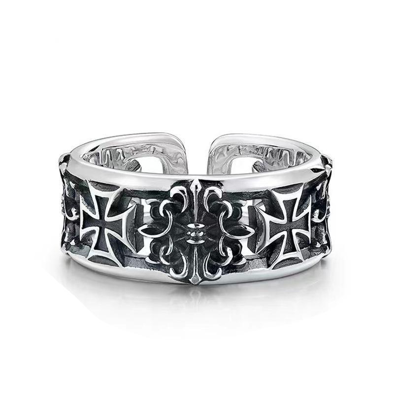 New retro cross hip-hop punk s – обзор и цена Chrome Hearts Ring