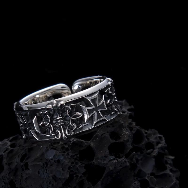 New retro cross hip-hop punk s – обзор и цена Chrome Hearts Ring