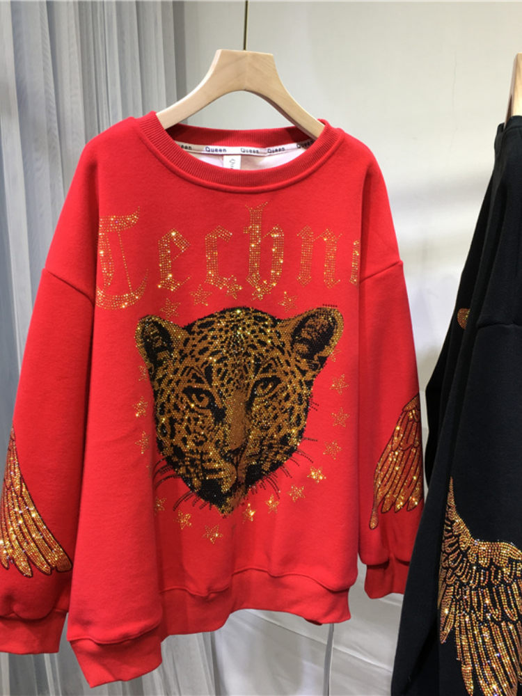 Leopard Rhinestones L-4XL Plus – обзор и цена Streetwear Brand