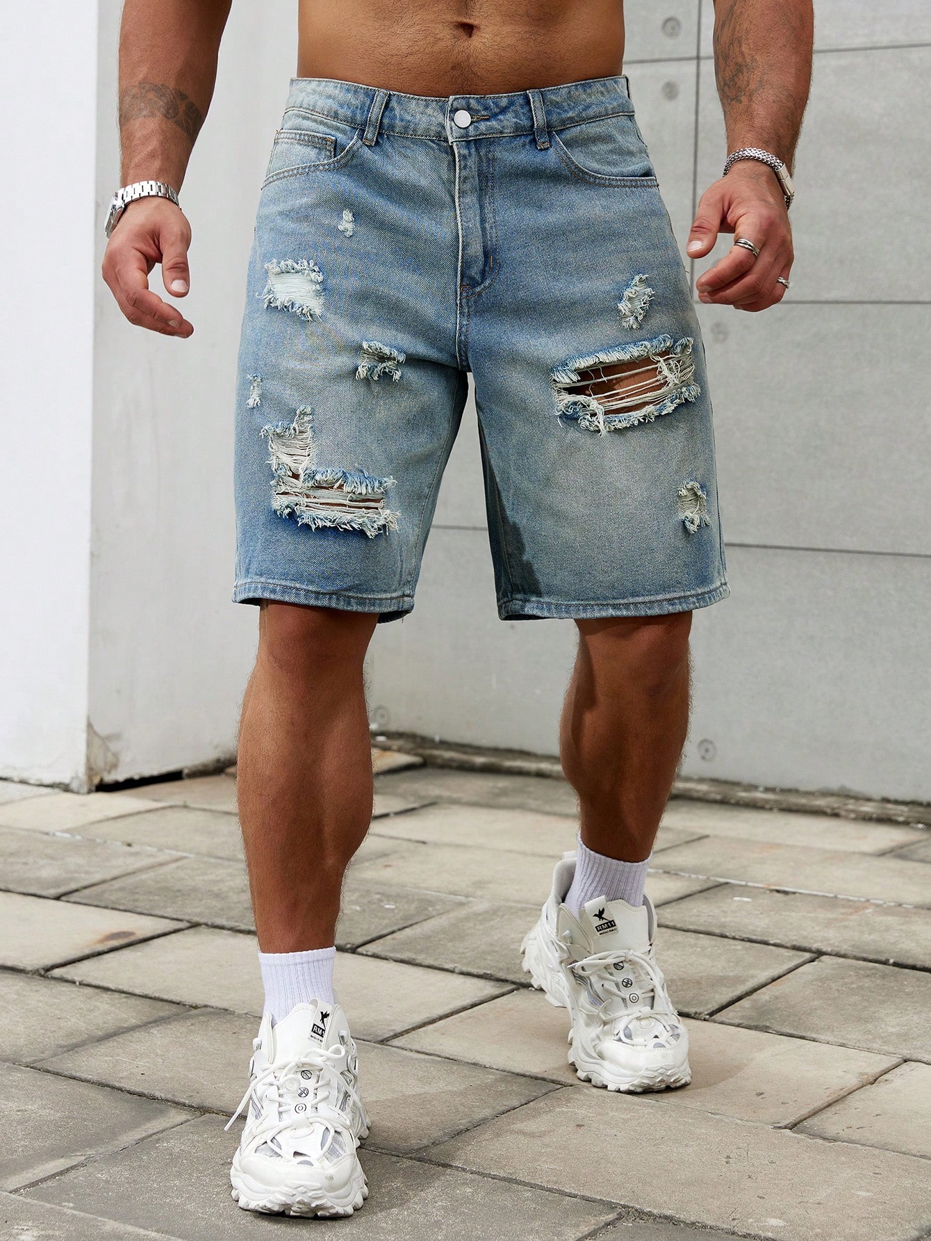 New Fashion Mens Ripped Short  – обзор и цена Streetwear Brand