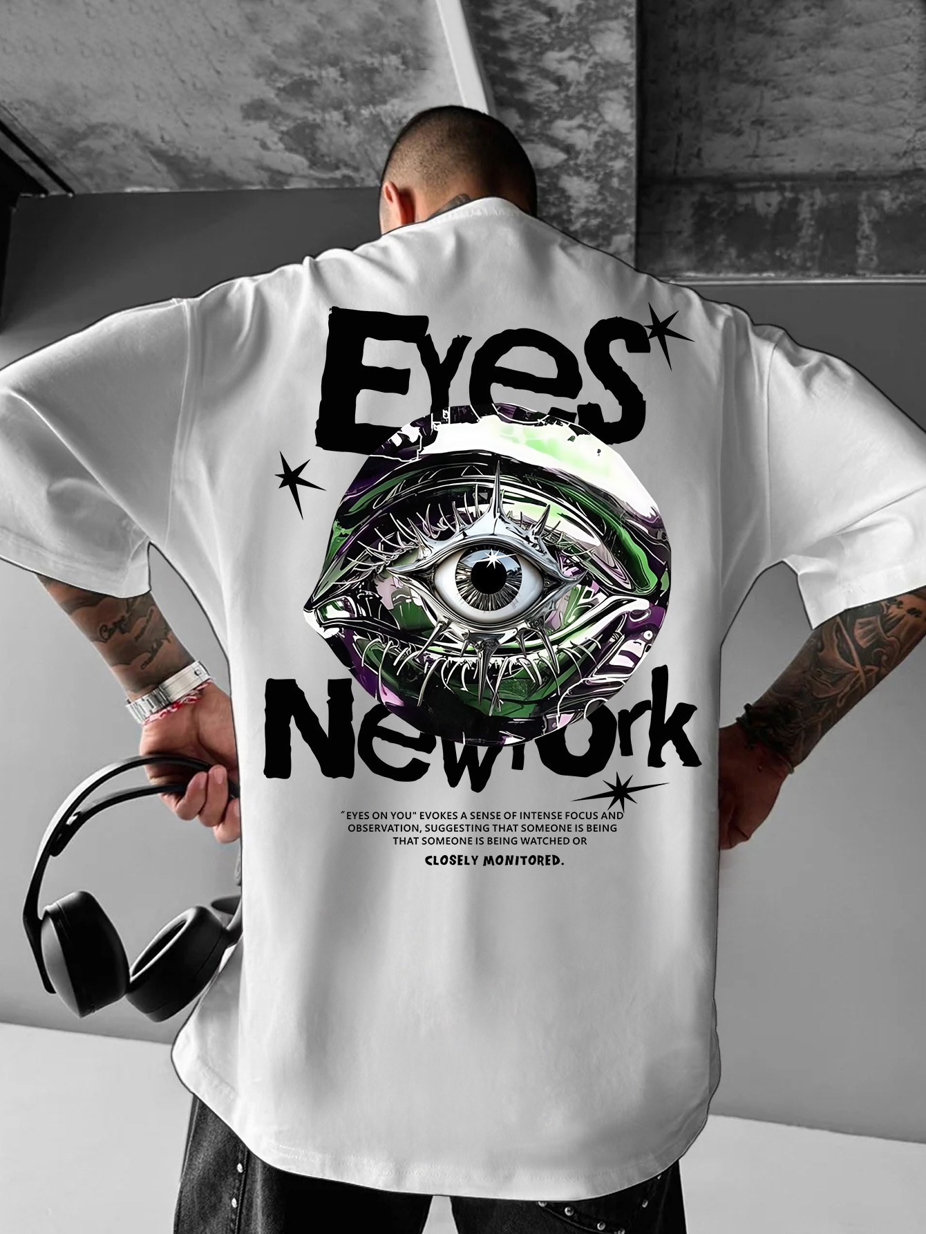 Men's Oversized New York Gothi – обзор и цена Streetwear Brand With Eye