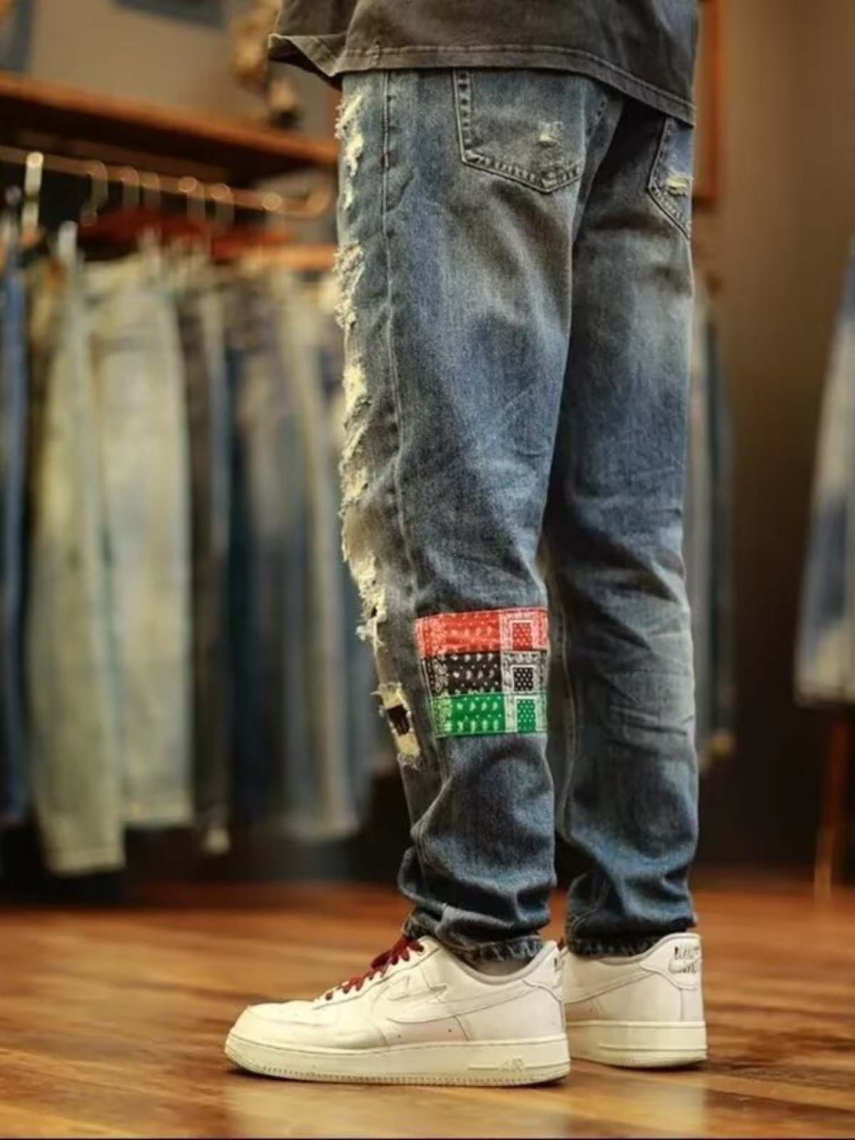Trendy Brand Men's Loose Strai – обзор и цена Streetwear Brand Denim