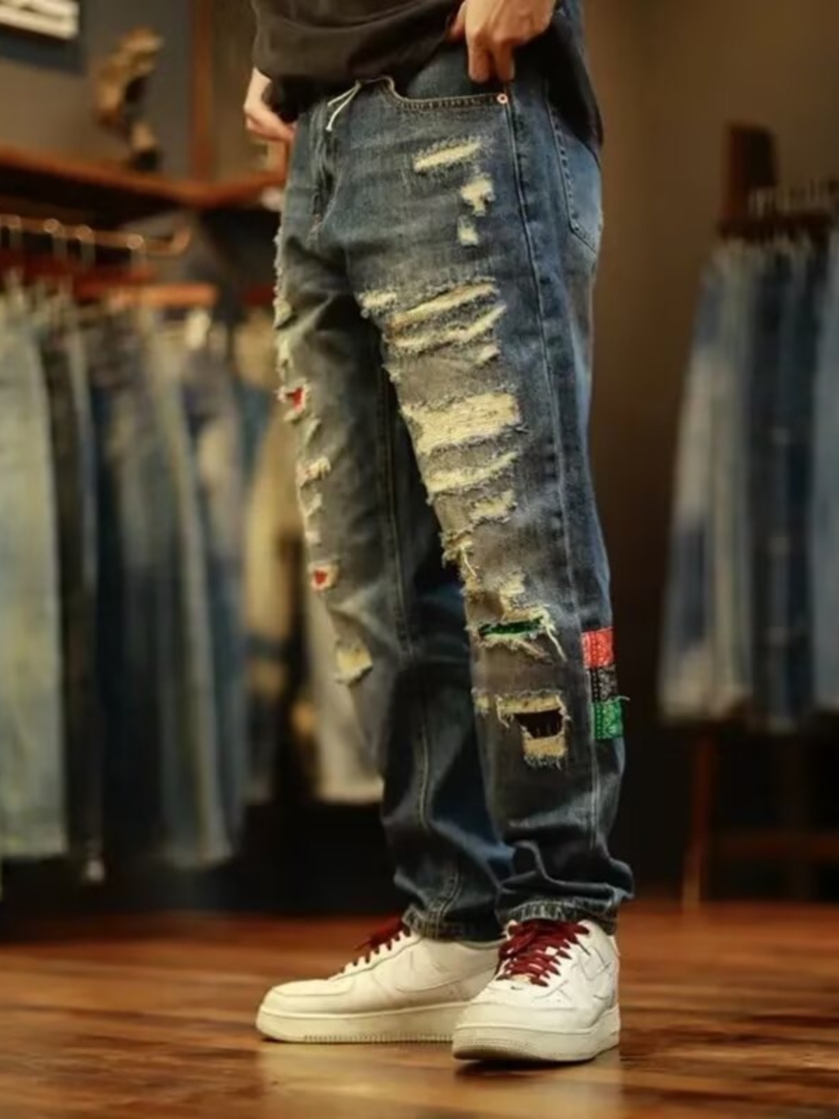 Trendy Brand Men's Loose Strai – обзор и цена Streetwear Brand Denim