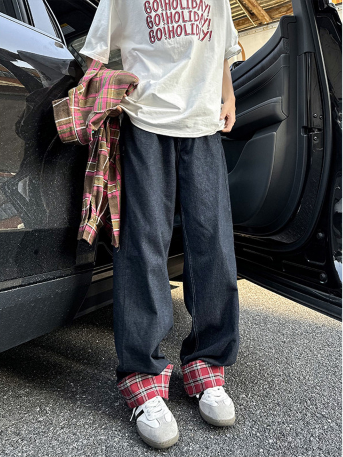 Retro American Spliced Wide Le – обзор и цена Streetwear Brand Denim